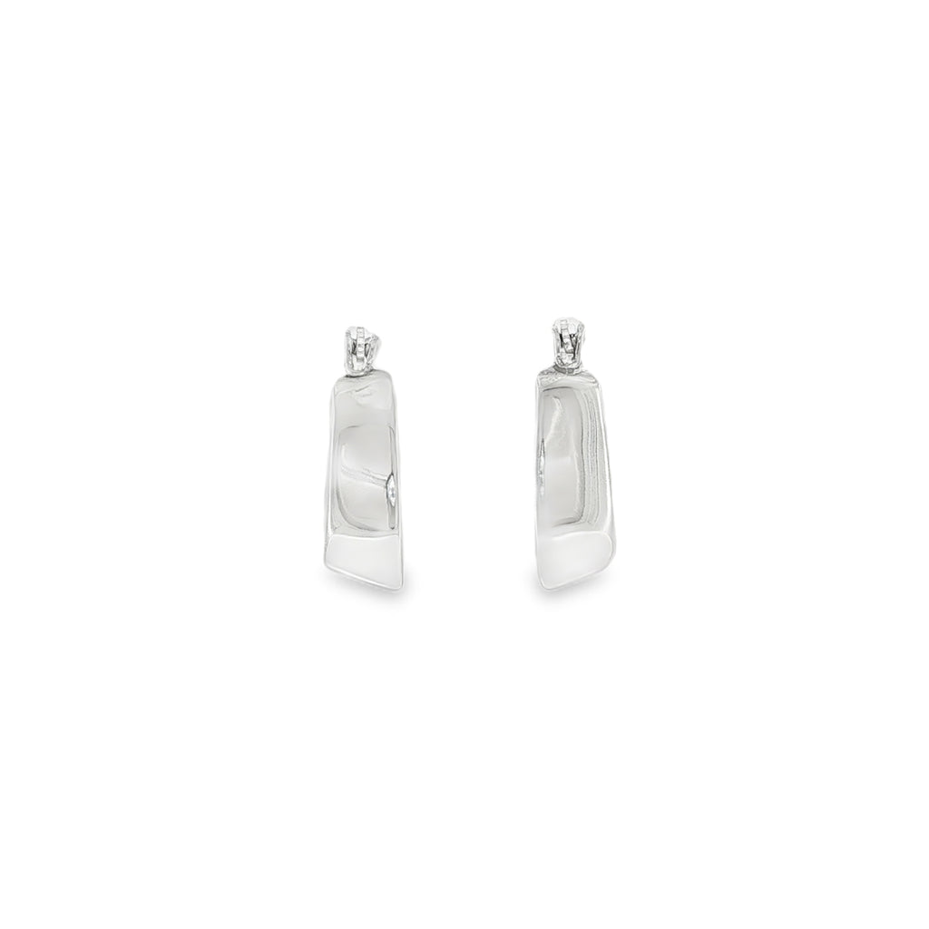 New Sterling Silver Creole Earrings -13mm