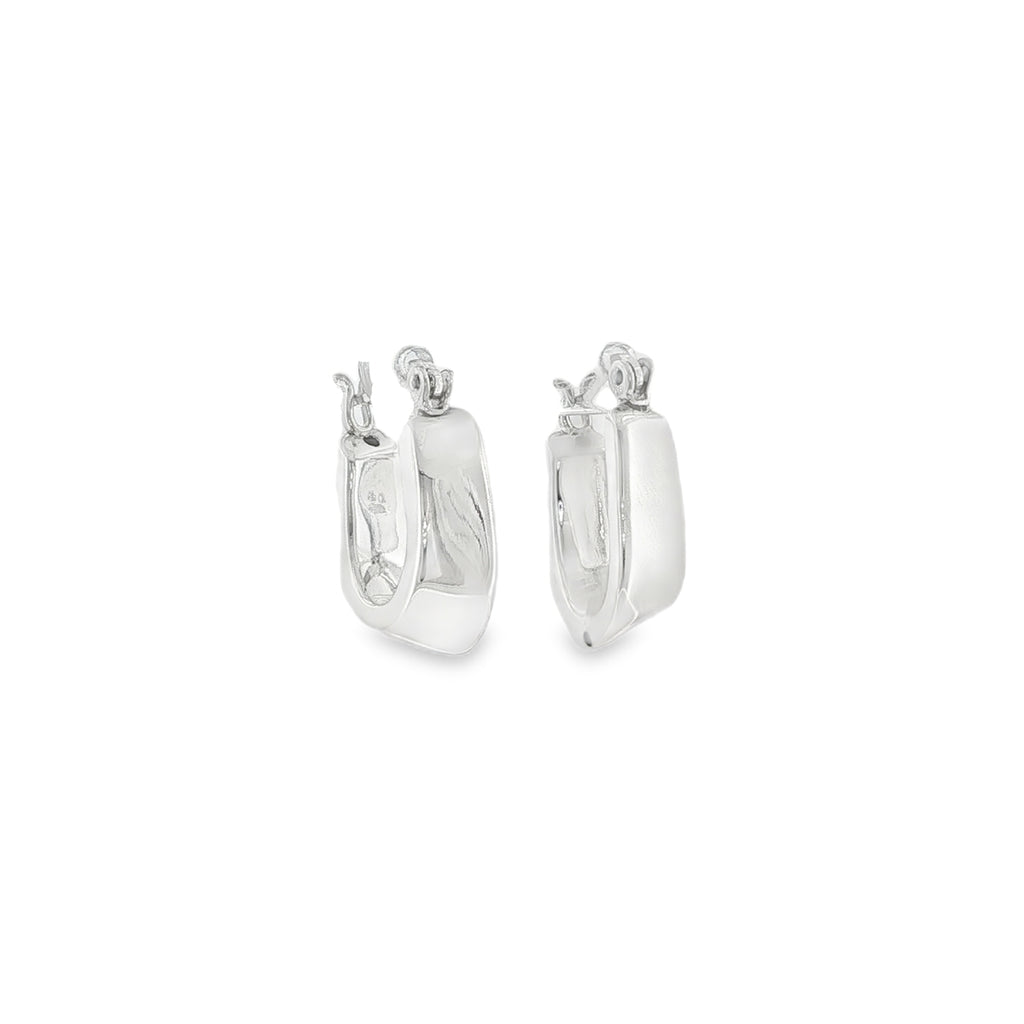 New Sterling Silver Creole Earrings -13mm