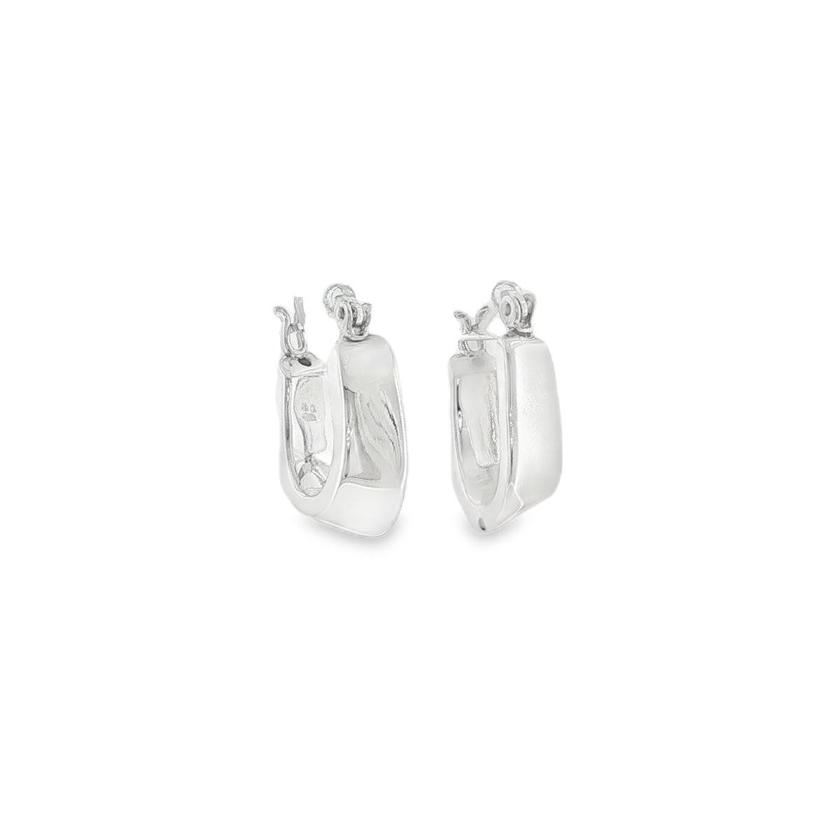 New Sterling Silver Creole Earrings -13mm