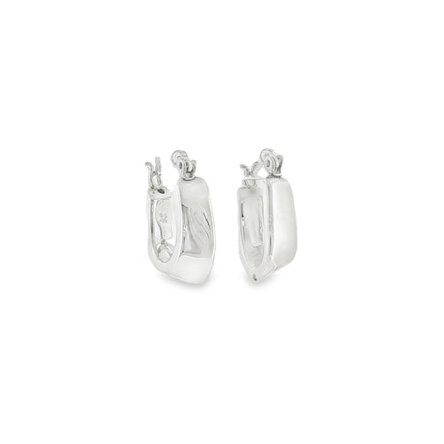 New Sterling Silver Creole Earrings -13mm