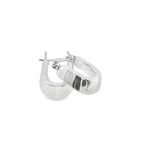 New Sterling Silver Creole Earrings -13mm