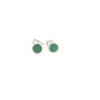 May Birthstone Emerald Stud Earrings