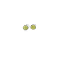 August Birthstone Peridot Stud Earrings