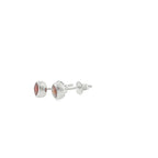 November Birthstone Pink Topaz Stud Earrings