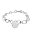 Pre-Loved Tiffany & Co & Silver Heart Padlock Link Bracelet