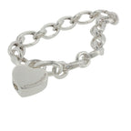 Pre-Loved Tiffany & Co & Silver Heart Padlock Link Bracelet