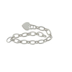 Pre-Loved Tiffany & Co & Silver Heart Padlock Link Bracelet