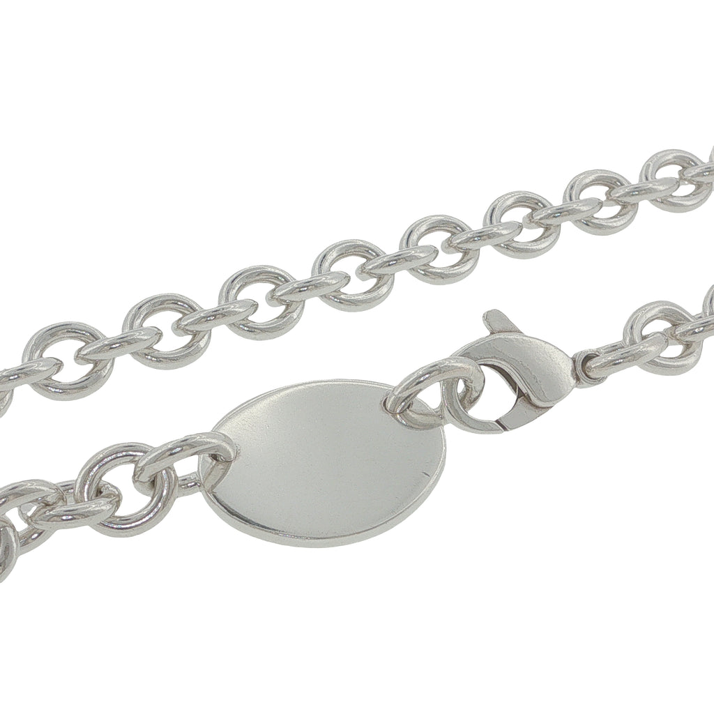 Pre-Loved Tiffany & Co Oval Tag Necklace - 17.5"