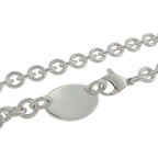 Pre-Loved Tiffany & Co Oval Tag Necklace - 17.5"