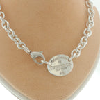 Pre-Loved Tiffany & Co Oval Tag Necklace - 17.5"