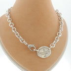 Pre-Loved Tiffany & Co Oval Tag Necklace - 17.5"
