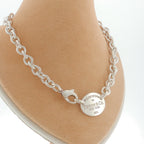 Pre-Loved Tiffany & Co Oval Tag Necklace - 17.5"