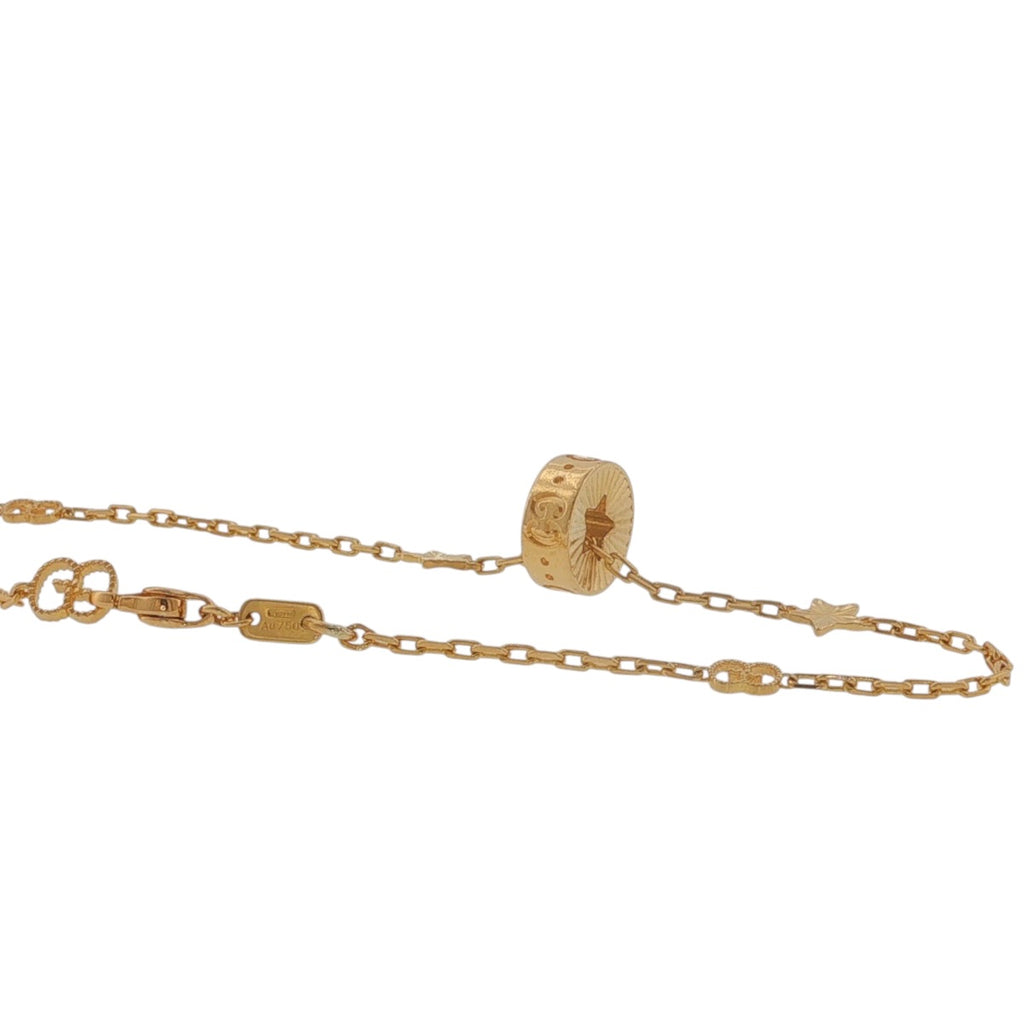 Pre-Loved Gucci 18ct Yellow Gold Icon Cut-Out Star Bracelet- 19.5cm