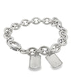 Pre-Loved Gucci Dog Tag Charm Bracelet