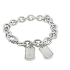 Pre-Loved Gucci Dog Tag Charm Bracelet