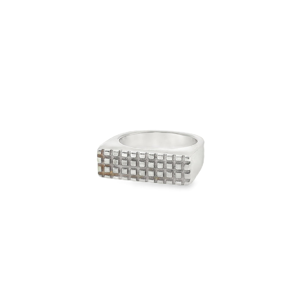 Pre-Loved GUCCI Sterling Silver Signet Ring