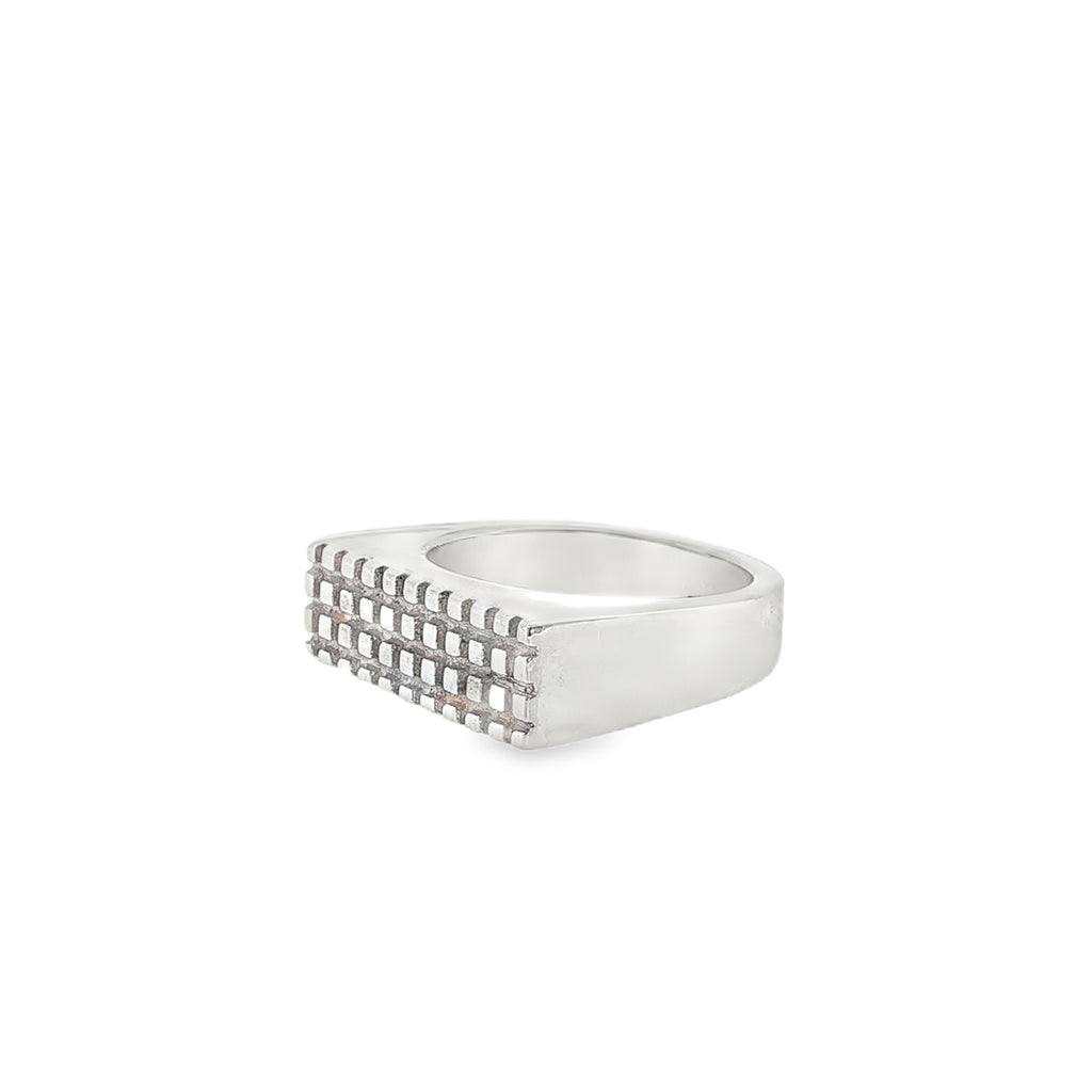 Pre-Loved GUCCI Sterling Silver Signet Ring