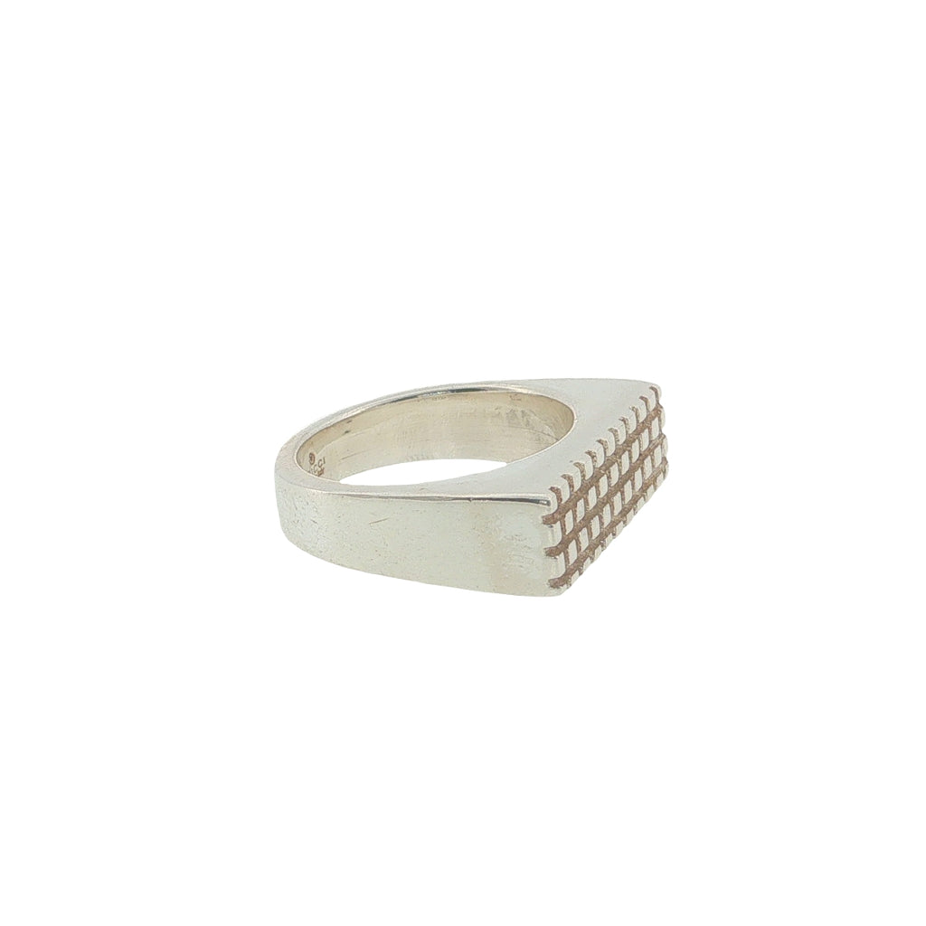 Pre-Loved GUCCI Sterling Silver Signet Ring