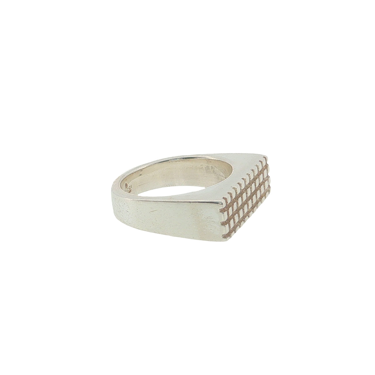 Pre-Loved GUCCI Sterling Silver Signet Ring