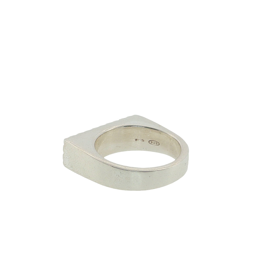 Pre-Loved GUCCI Sterling Silver Signet Ring