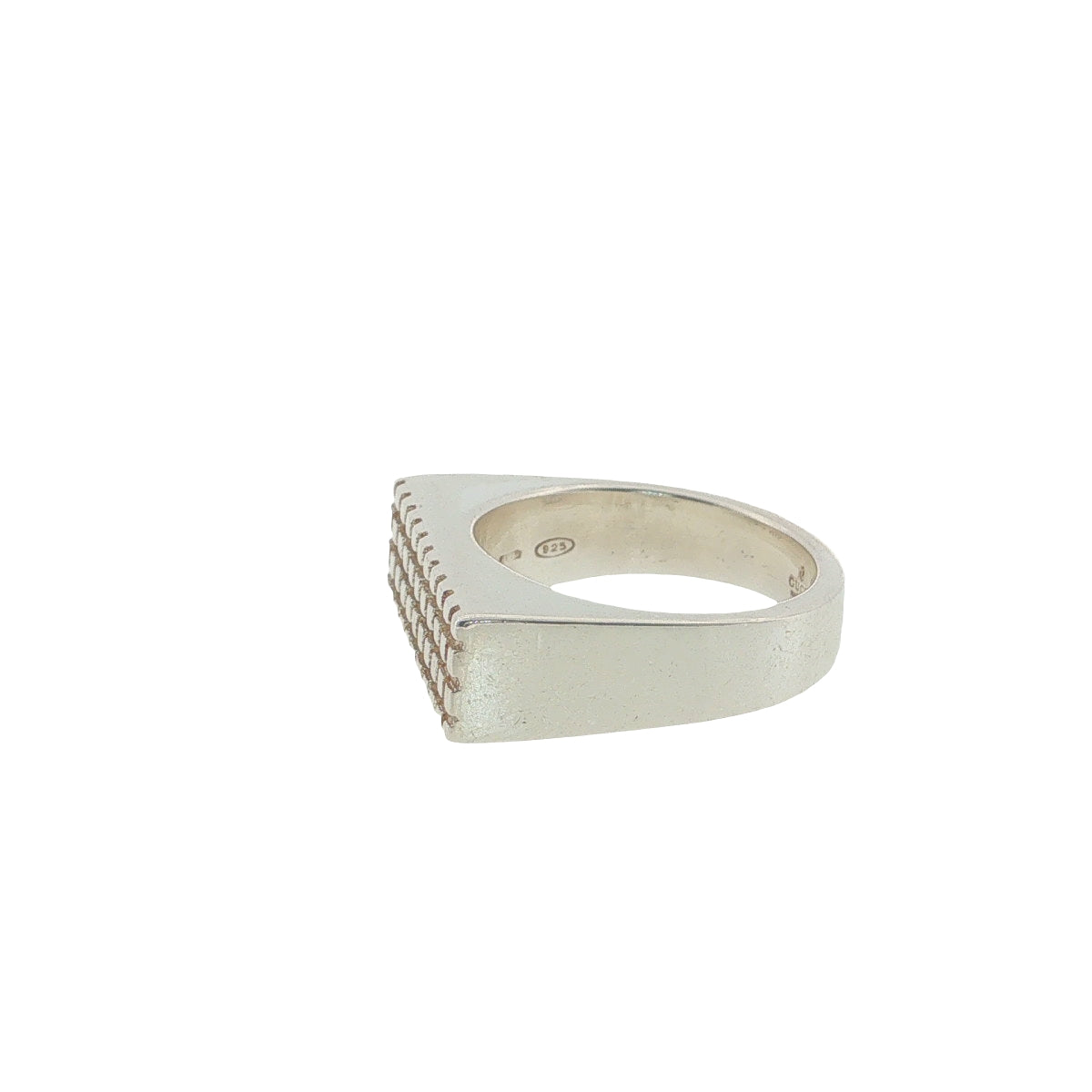 Pre-Loved GUCCI Sterling Silver Signet Ring
