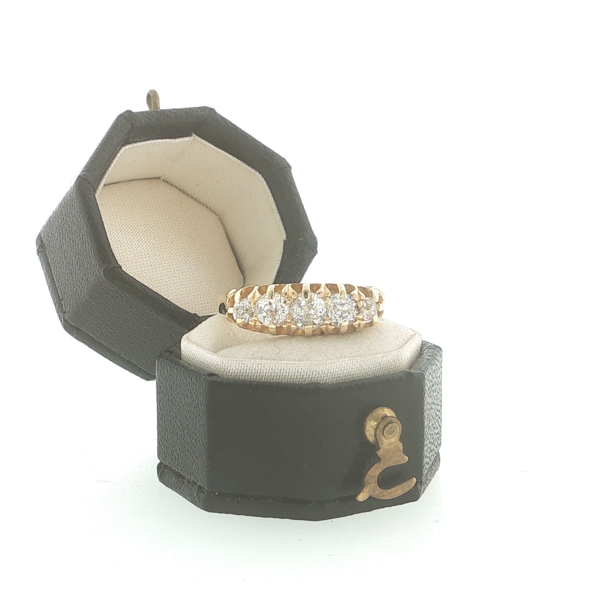 Pre-Loved Victorian 18ct Gold Diamond Five Stone Ring – 1896 –0.75ct.