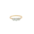 Pre-Loved Vintage 18ct Gold & Platinum Diamond Trilogy Ring – Circa 1940