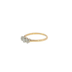 Pre-Loved Vintage 18ct Gold & Platinum Diamond Trilogy Ring – Circa 1940