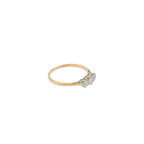 Pre-Loved Vintage 18ct Gold & Platinum Diamond Trilogy Ring – Circa 1940