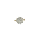 Pre-loved 18ct Yellow Gold Diamond Cluster Ring – 0.50ct – London 1990