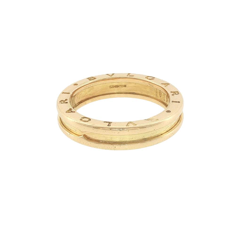 Pre-Loved BVLGARI 18ct Yellow Gold B.zero1 Ring – Size S