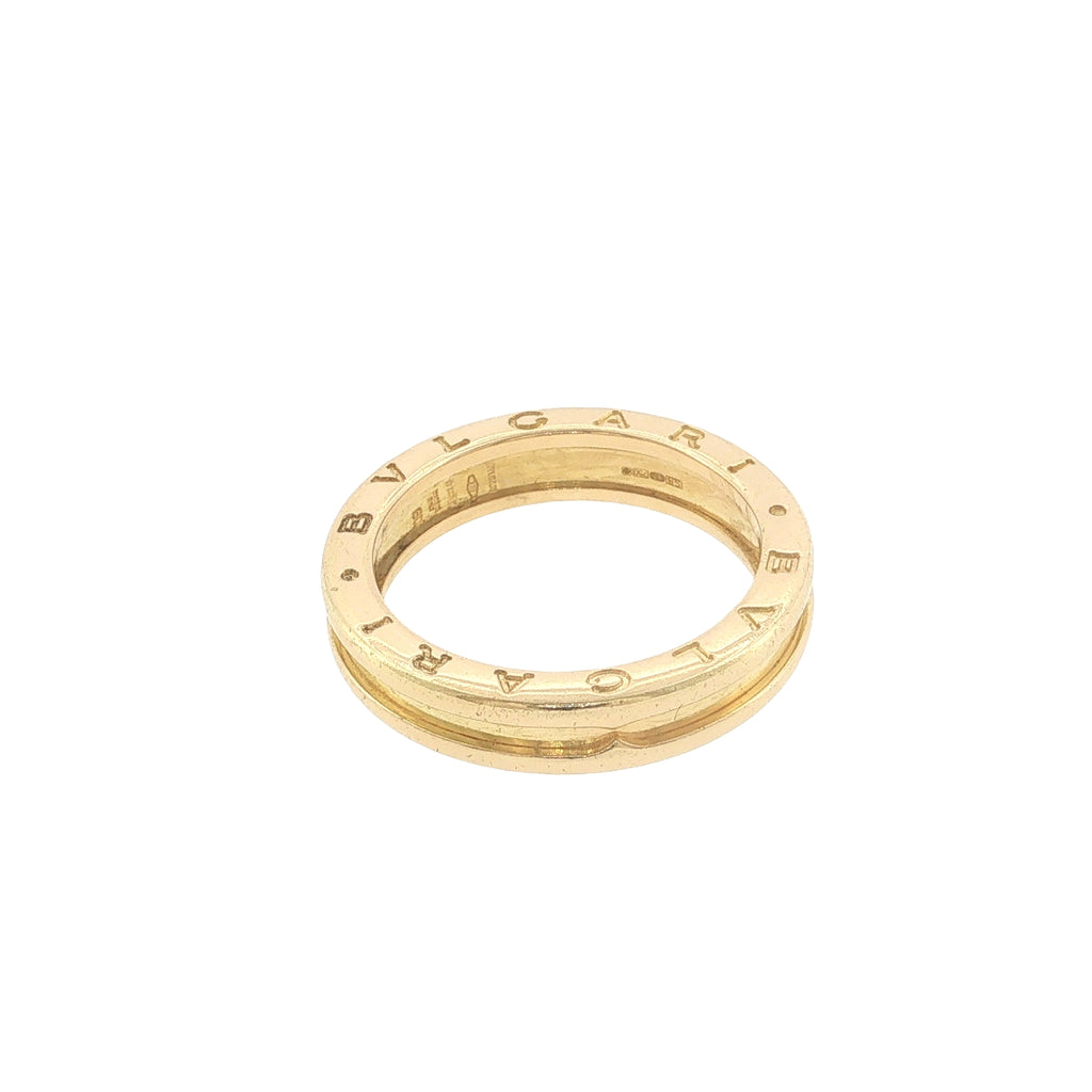 Pre-Loved BVLGARI 18ct Yellow Gold B.zero1 Ring – Size S