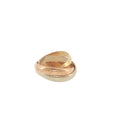 Pre-Loved Cartier 18ct Yellow, White & Rose Gold Les Must de Cartier Trinity Ring – Size J