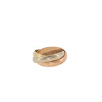 Pre-Loved Cartier 18ct Yellow, White & Rose Gold Les Must de Cartier Trinity Ring – Size J
