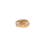 Pre-Loved Cartier 18ct Yellow, White & Rose Gold Les Must de Cartier Trinity Ring – Size J