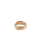 Pre-Loved Cartier 18ct Yellow, White & Rose Gold Les Must de Cartier Trinity Ring – Size J
