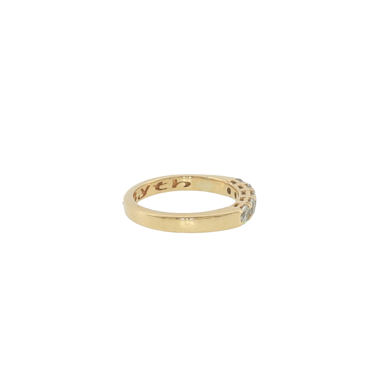 Pre-Loved Clogau 18ct Yellow Gold Five Stone Diamond Ring 0.50ct – Size J½
