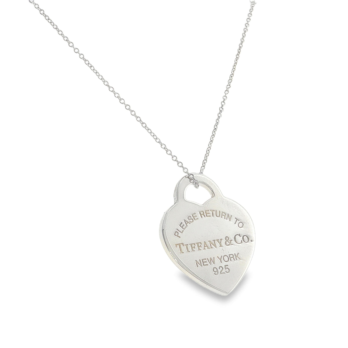 Pre Loved Tiffany Sterling Silver Return to Tiffany® Heart Tag Medium Pendant