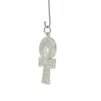 Pre-Loved  Solid Silver Egyptian Ankh Cross Pendant – 14.1 Grams