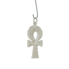 Pre-Loved  Solid Silver Egyptian Ankh Cross Pendant – 14.1 Grams