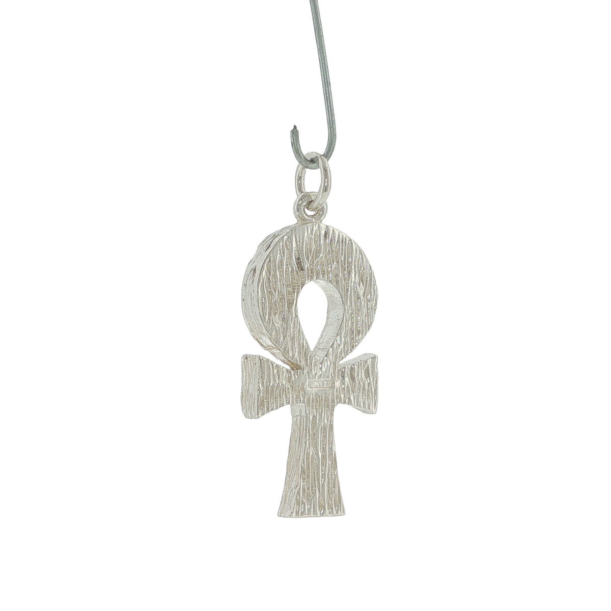 Pre-Loved  Solid Silver Egyptian Ankh Cross Pendant – 14.1 Grams