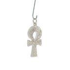 Pre-Loved  Solid Silver Egyptian Ankh Cross Pendant – 14.1 Grams