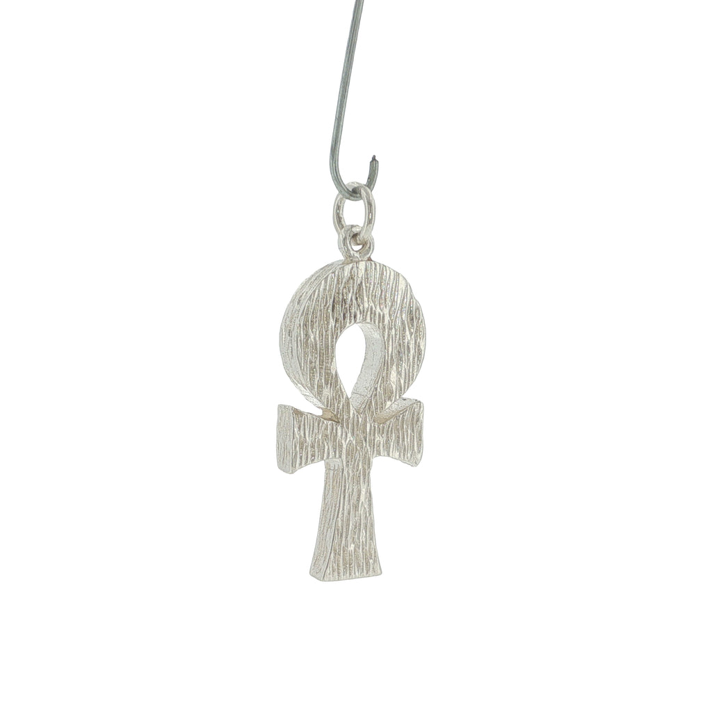 Pre-Loved  Solid Silver Egyptian Ankh Cross Pendant – 14.1 Grams