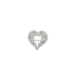 Pre-Loved DQCZ Sterling Silver Cubic Zirconia Angel Wings Heart Ring – Size N