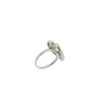 Pre-Loved DQCZ Sterling Silver Cubic Zirconia Angel Wings Heart Ring – Size N