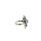 Pre-Love Silver Amethyst & Moonstone Cluster Statement Ring