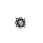 Pre-Love Silver Amethyst & Moonstone Cluster Statement Ring