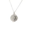 Pre-Loved Vintage Silver Engraved Floral Locket Pendant & Chain