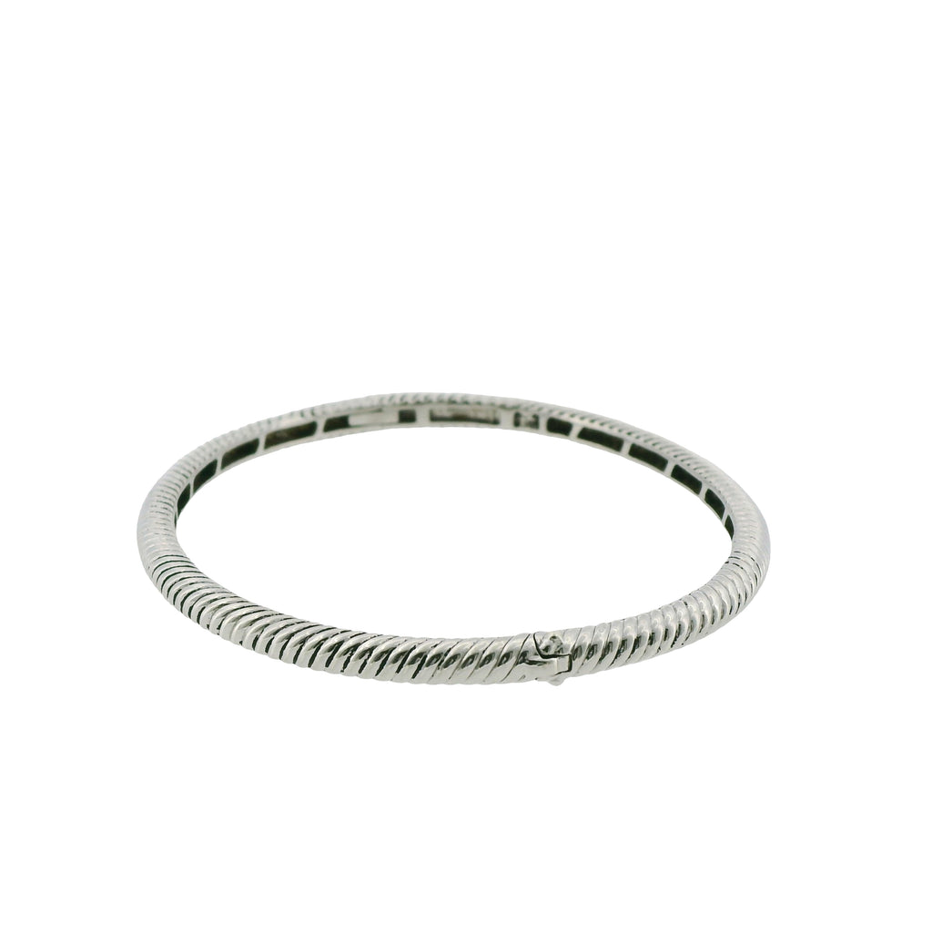 Pre-Loved TI SENTO Milano Silver Textured Bangle