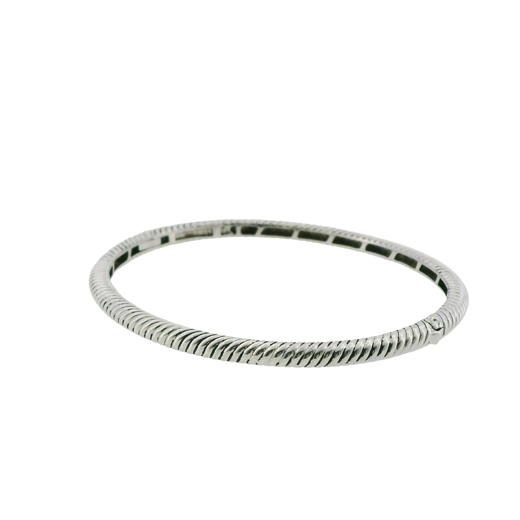 Pre-Loved TI SENTO Milano Silver Textured Bangle